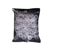 taza de tatuaje de plástico | Tazas para tatuajes Suministros desechables Tapas de tinta de pigmento de plástico Suministros Pequeños 100PCS