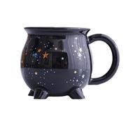 Taza De - Taza De Caldero De Cerámica De 11 Oz, Bebida De Poción Mágica | Té Temático De Hechicera | Brujería Blanca Y Negra, Bebida Para Todas Las Estaciones, Decoración Decorativa De Mesa Para