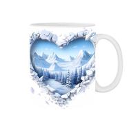 Taza de té 3D Love - 400 ml de taza de café romántico | Novedad Copa de bebidas decorativas | Drinkware creativo para té de chocolate caliente de latte, linda tazas de regalos para novia de aniversari