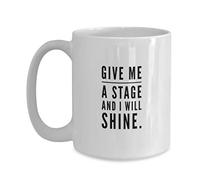 Taza De Té Actor Dame Un Escenario Y Brillaré Taza Personalizada Ideal Tazas De Cafe Clásico Tazas Desayuno Para Regalo Cumpleaños Uso Diario 330ML
