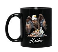 Taza De Té Águila Negra Personalizada Tazas Desayuno Para Oficina 330ML