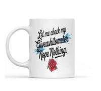 Taza De Té Amante Divertido Y Divertido Déjame Revisar Mi Giveashitómetro Tazas Desayuno Clásico Tazas De Cafe Decorativa Taza Personalizada Para Regalo Cumpleaños Uso Diario 330Ml