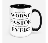 Taza De Té Apreciación Del Pastor Pastor Divertido Pastor El Peor Pastor De Todos Los Tiempos El Mejor Tazas Desayuno Premium Tazas De Cafe Para 330Ml