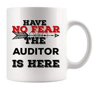 Taza De Té Auditor El Mejor De Todos Los Tiempos No Tengas Miedo, Estoy Aquí Auditoría Interna El Mejor El Más Asombroso Taza Personalizada Clásico Tazas Desayuno Tazas De Cafe Para 330ML