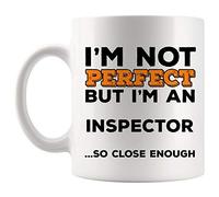 Taza De Té Best Awesome Ever Inspector Best Not Perfect But Close Enough Home Fire Food Female Taza Personalizada Decorativa Tazas De Cafe Premium Tazas Desayuno Para Oficina Cumpleaños 300ML