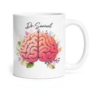 Taza De Té Cerebro Personalizado Con Taza Personalizada Clásico Tazas De Cafe Uso Diario Tazas Desayuno Para Oficina Regalo Cumpleaños 330ML