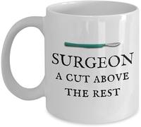 Taza De Té Cirujano Divertido Cirujano Idea Cirugía Un Corte Por Encima Del Resto Medicina Humor Tazas Desayuno Ideal Tazas De Cafe Clásico Taza Personalizada Para Regalo Cumpleaños 330ML