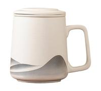 Taza de té con infusor - Taza para preparar té de 360 ml, botella de café | infusora portátil para viajes en casa o oficina | Maker para hombres, mujeres, amantes, uso diario en el