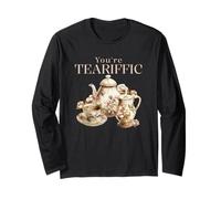 Taza de té con Texto en inglés You Are Terrific Funny Statement Manga Larga