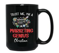 Taza De Té Confía En Mí Soy Un Genio Del Marketing Negro Para 330ML