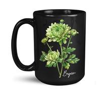 Taza De Té Crisantemo Verde Personalizado Tazas De Cafe Ideal Tazas Desayuno Uso Diario Taza Personalizada Para Cumpleaños Oficina Regalo 330ML