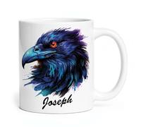Taza De Té Cuervo Personalizado Tazas Desayuno Clásico Tazas De Cafe Decorativa Taza Personalizada Para Regalo Oficina Cumpleaños 330ML