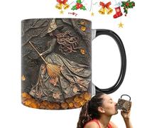 Taza De Té De Brujas 350ml - Cat Cafe Cafe Cup, Decorative Halloween Drinkware | Novedad Tazón Cafés De Té Vajilla Para Halloweens Women Friends Sisters Kitchen Family Fiest Home