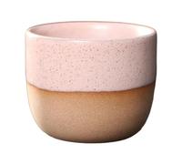 Taza de té de cerámica japonesa creativa de cerámica gruesa de 120 ml, taza de té retro de transformación en horno, color rosa