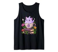 Taza De Té De Gato Fantasma Pastel Goth Witchy Spooky Cute Camiseta sin Mangas