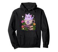 Taza De Té De Gato Fantasma Pastel Goth Witchy Spooky Cute Sudadera con Capucha