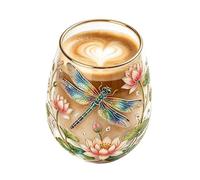 Taza de té de genérica - Taza de té de decorativa, portátil, estética, taza de café con colibrí, para mujeres, hombres, familia, hogar, cocina, oficina, jardín y bebida