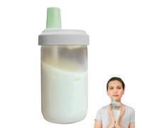 Taza de té de leche de 500 ml con popote y tapa, vaso reutilizable transparente a prueba de fugas, taza portátil para café, , bebidas frías, ideal para viajes, trabajo, escuela, eventos al aire