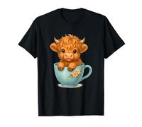 Taza de té de Vaca de Las Tierras Altas Lindo Animal de Granja Camiseta