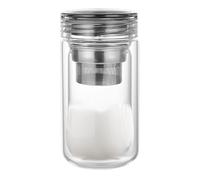 Taza de té de vidrio con infusor de acero inoxidable - taza de té de vidrio | Masa de fuga de gran capacidad para el café de los compañeros de amigos de la familia en casa, t resiste los cambios