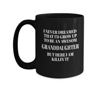 Taza De Té Diversión. Nunca Soñé Que Llegaría A Ser Una Nieta Increíble, Pero Aquí Estoy, Arrasando. Tazas Desayuno Ideal Tazas De Cafe Divertido Taza Personalizada Para Cumpleaños Oficina 330ML