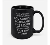 Taza De Té El Destino Le Susurra Al Guerrero: No Puedes Soportar La Tormenta. Yo Soy La Fuerza De La Tormenta. Taza Personalizada Clásico Tazas De Cafe Decorativa Tazas Desayuno Para 330Ml