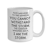 Taza De Té El Destino Le Susurra Al Guerrero Taza Personalizada Clásico Tazas De Cafe Ideal Tazas Desayuno Para Oficina Uso Diario Cumpleaños 330Ml