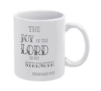 Taza De Té El Gozo Del Señor Es Mi Fortaleza Tazas Desayuno Divertido Tazas De Cafe Clásico Taza Personalizada Para Cumpleaños Regalo Uso Diario 330ML