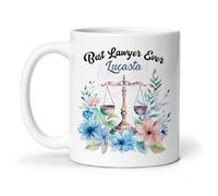 Taza De Té El Mejor Abogado Personalizado De Todos Los Tiempos. Taza Personalizada Uso Diario Tazas De Cafe Clásico Tazas Desayuno Para Regalo Oficina Todas Las Ocasiones 330ML