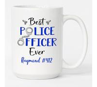 Taza De Té El Mejor Oficial De Policía De La Historia Blan Para 330ML