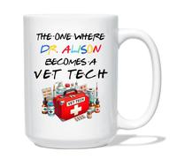 Taza De Té El Que Se Convierte En Técnico Veterinario Blan Para 330ML