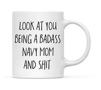 Taza De Té Eres Una Madre Ruda De La Marina Y Esas Cosas Tazas Desayuno Premium Taza Personalizada Clásico Tazas De Cafe Para Uso Diario Regalo Oficina 330Ml