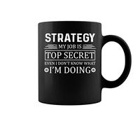 Taza De Té Estrategia Mi Trabajo Alto Secreto Tazas Desayuno Decorativa Tazas De Cafe Ideal Taza Personalizada Para Uso Diario Cumpleaños Oficina 330Ml