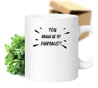 Taza De Té Familia Divertida Perfecta Para La Celebración Del Cumpleaños Del Padre Quieres Ser Mi Farmacéutico, Genial Tazas De Cafe Premium Tazas Desayuno Clásico Taza Personalizada Para 330Ml