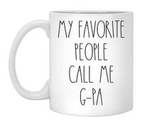 Taza De Té G-Pa - Mis Personas Favoritas Me Llaman G-Pa Tazas Desayuno Clásico Tazas De Cafe Decorativa Taza Personalizada Para Oficina Cumpleaños Regalo 330Ml