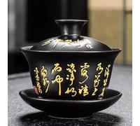 taza de té gaiwan, Taza de té china porcelana Gaiwan, juego azul y blanco(1)