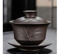 taza de té gaiwan, Taza de té china porcelana Gaiwan, juego azul y blanco(15)