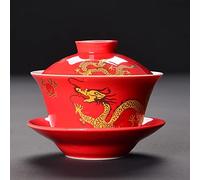 taza de té gaiwan, Taza de té china porcelana Gaiwan, sopera 200ml(Tea Tureen10)