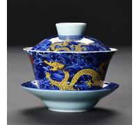 taza de té gaiwan, Taza de té porcelana china Gaiwan, multicolor 200ml(Tea Tureen-a)