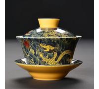 taza de té gaiwan, Taza de té porcelana china Gaiwan, multicolor 200ml(Tea Tureen-b)