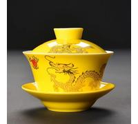 taza de té gaiwan, Taza de té porcelana china Gaiwan, multicolor 200ml(Tea Tureen-h)