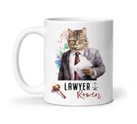 Taza De Té Gato Abogado Personalizado Tazas Desayuno Decorativa Tazas De Cafe Uso Diario Taza Personalizada Para Todas Las Ocasiones Regalo Cumpleaños 330ML