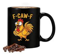 Taza de té genérica de porcelana para gallinas - 9,5 X 8 Cm, cerámica resistente, portabebidas, vaso de desayuno de dibujos animados | Espacio De Vida Rutina Mañana Fiesta De Vacaciones Colectores