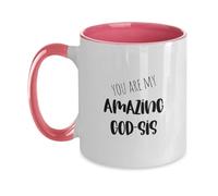 Taza De Té Hermana De Dios, Eres Mi Increíble Hermana De Dios, Gran Hermana De Dios, Rosa Tazas Desayuno Premium Tazas De Cafe Divertido Taza Personalizada Para Cumpleaños Oficina 330ML