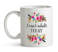 Taza De Té Hoy no puedo ser un adulto Taza De Cerámica Bodas 2 unidades | Réutilisable Tazzine Caffe Élégant Tazza Colazione Maitresse Future MariéE