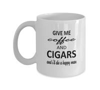 Taza De Té Idea Para El Día Del Padre Para Los Amantes De Los Cigarros: Dame Un Cigarro Y Cigarros Tazas Desayuno Divertido Tazas De Cafe Clásico Taza Personalizada Para Cumpleaños Oficina 330ML