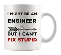 Taza De Té Ingeniero Mejor Incluso Yo No Puedo Arreglar Estúpido Para Ingeniería Eléctrica Mecánica Red Computadora Civil Química Motor Software Tazas Desayuno Tazas De Cafe Para 330ML