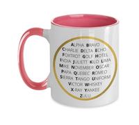 Taza De Té International Phonetic Alphabet Tazas Desayuno Clásico Tazas De Cafe Ideal Taza Personalizada Para Uso Diario Cumpleaños Todas Las Ocasiones 300ML