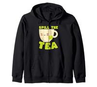 Taza de té Kawaii de Spill The Tea Funny Gossip Lover Sudadera con Capucha
