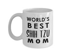 Taza De Té La Mejor Mamá Shih Tzu Del Mundo, Amante De Las Razas De Perros, Cachorro De Perro De Juguete Shih Tzu, Dueño De Mascota, Tema De Broma Tazas Desayuno Ideal Tazas De Cafe Para 330ML